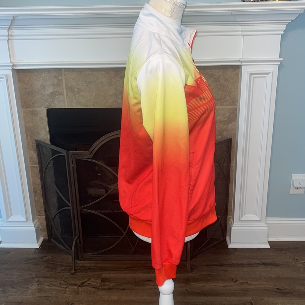 Peak Performance Red Orange Gradient Zip-Up Jacket - Picture 4 of 9